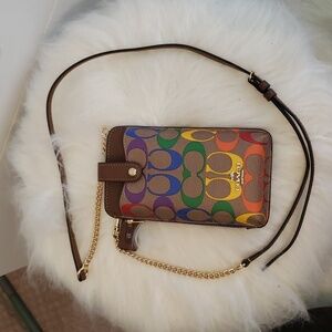 Coach crossbody purse/wallet for Cellphone.